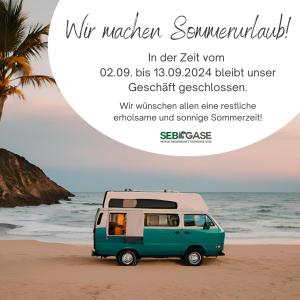 In der Zeit vom 02.09. bis 13.09.24 bleibt unser Geschäft geschlossen. Wir wünschen allen eine restliche erholsame und sonnige Sommerzeit